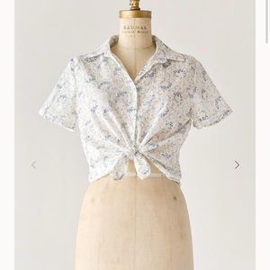Vintage Inspired Bluebells Blouse